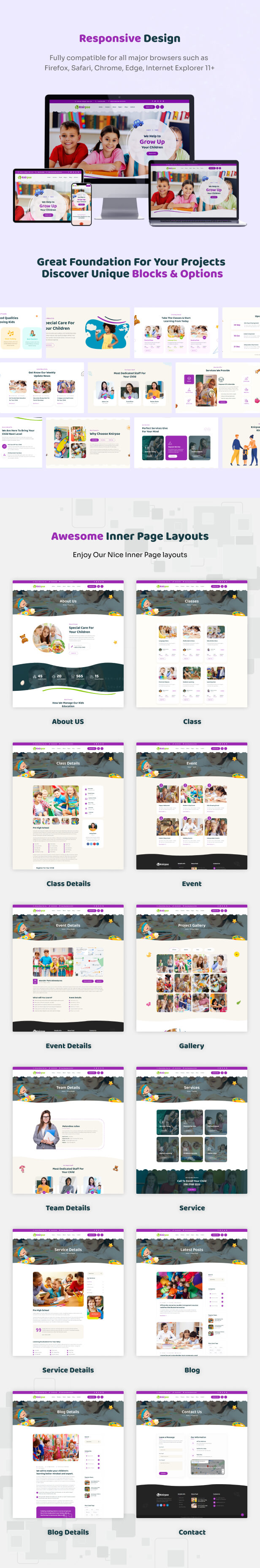 Knirpse – Kindergarten & Baby Care WordPress Theme