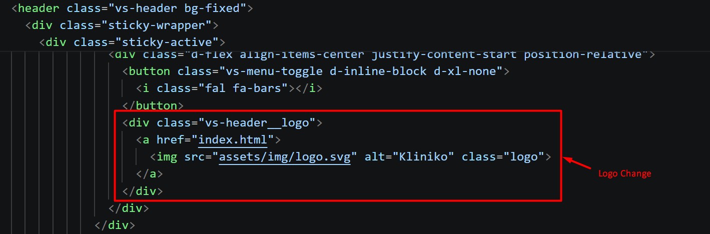 Demo of How To Change Logo