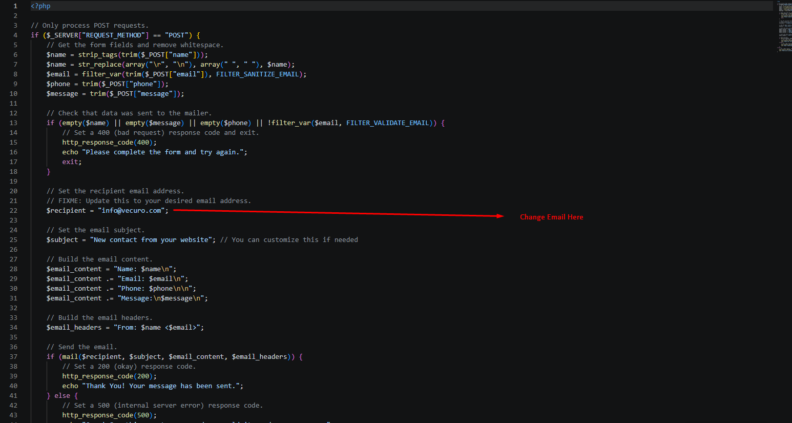 Demo of How To Change Menu Links