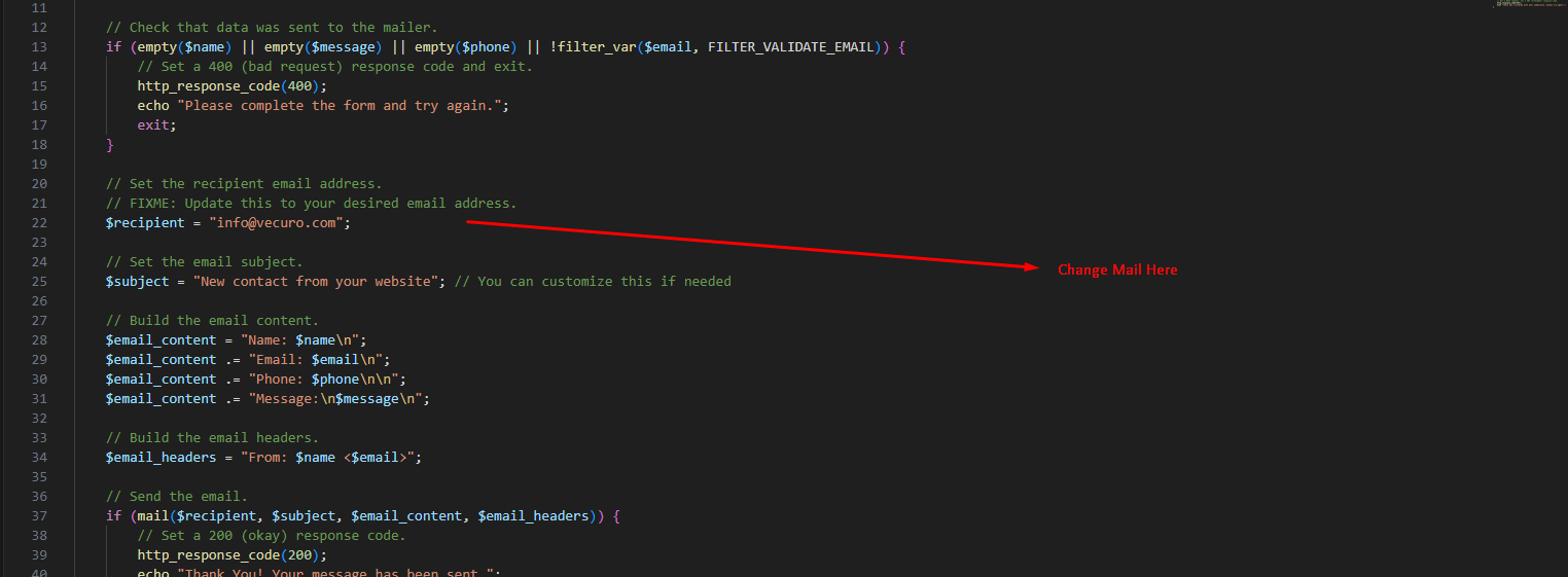 Demo of How To Change Menu Links